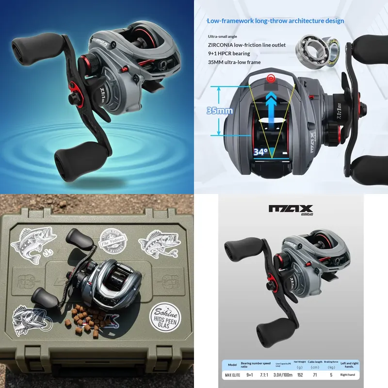 Baitcasting Reel - รอกตกปลา ZGLY Abu Garcia Elite Dropper