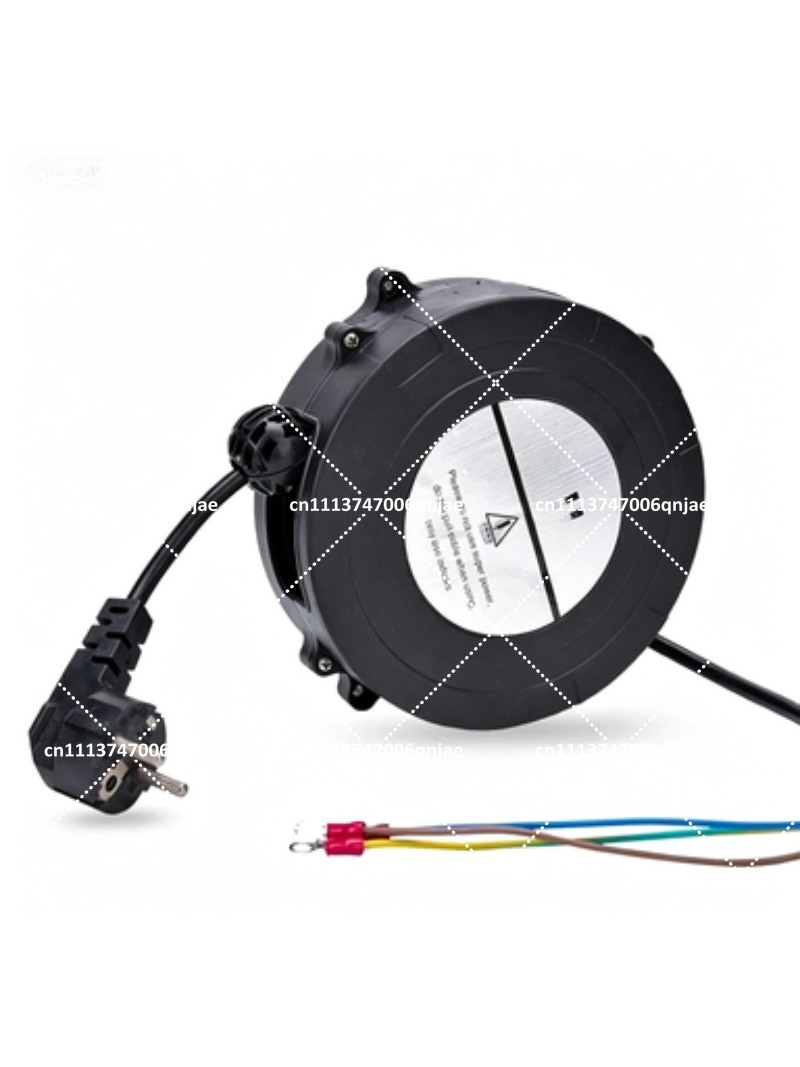 Electric Reel - สายไฟฟ้าแบบม้วนเก็บได้ H05VV-F 3G 0.75mm² 4.5m พร้อมปลั๊ก,
