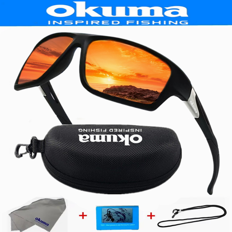 Surf Reel - โอคุม่าแว่นกันแดดโพลาไรซ์สำหรับตกปลา UV400 ป้องกันรังสียูวี 400 สำหรับปั่นจักรยาน ขับรถ