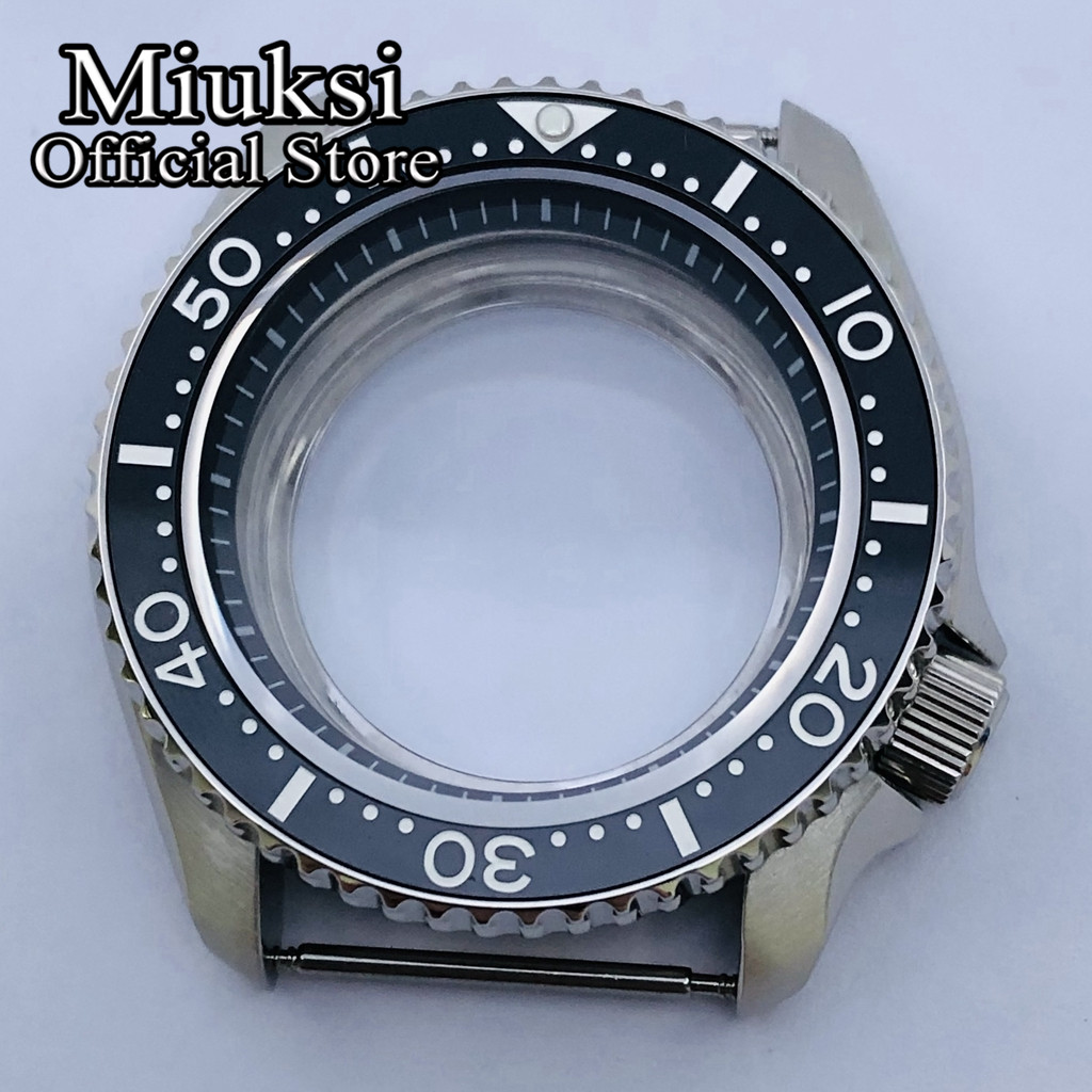Reel Case - Miuksi 42 มม.เงินปราศจากเชื้อนาฬิกาเซรามิค BEZEL สีดํา Chapter