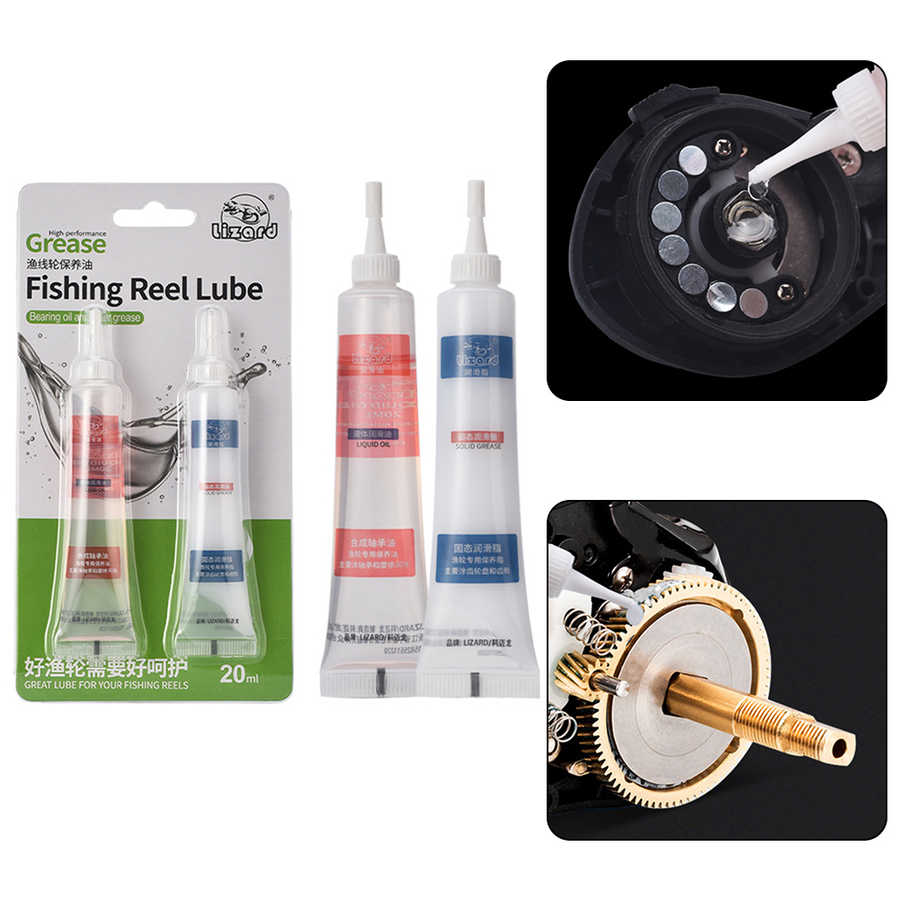Reel Grease - รอกตกปลา Grease Reel Care รอกตกปลาน้ํามันจาระบีการบํารุงรักษาอุปกรณ์ตกปลาสําหรับหล่อลื่นชิ้นส่วนแรงเสียดทานโลหะ
